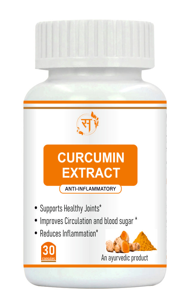 Organic Curcumin 500mg Capsules | Immunity Booster for Men & Women | Joint Pain Relief & Digestion Support | Turmeric Curcumin for Better Absorption | 30 Capsules