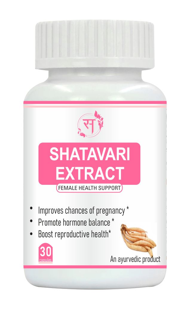 Himalayan Organic  Herbs Shatavari Extract Capsule , Promotes lactation, Harmonal imbalance, 30 Count